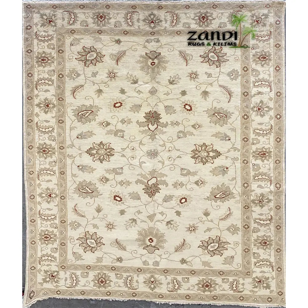 Hand knotted Pakistani Peshawar traditional design rug size 8'8''x6'0'' RR10312